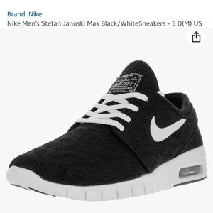 Nike Men's Stefan Janoski Max Black/WhiteSneakers
